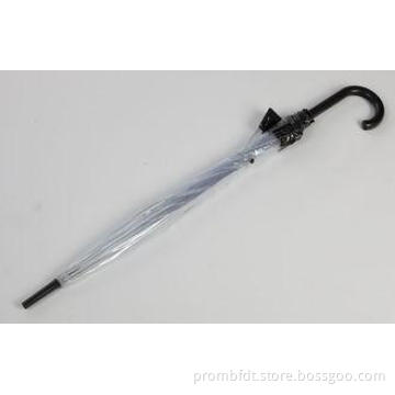 Strong White See Through Umbrella With Clear PVC Manual Ope